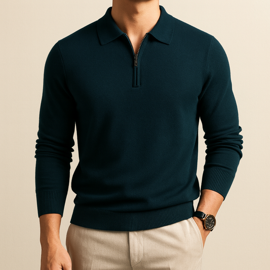 Essential Luxe Zip Sweater for men, view 2