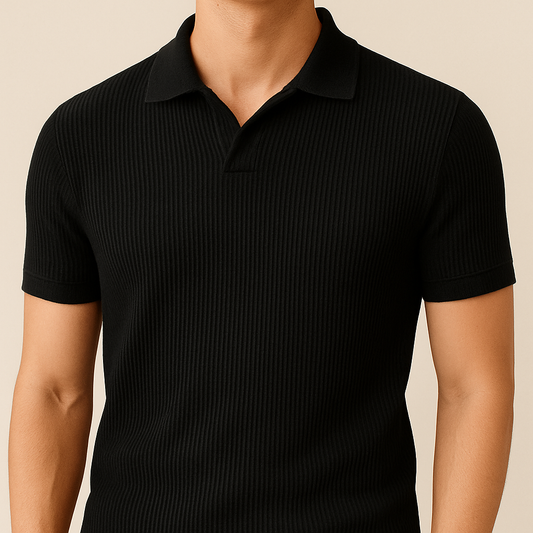 Slim Fit Knitted Polo Shirt for Men for men, view 2