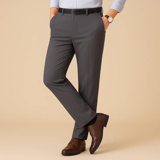 Stretchy Fit Pleated Suit Pants for men, view 2