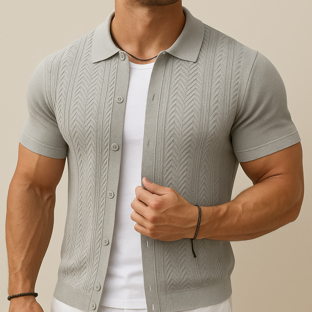 Men's Vintage Knit Summer Shirt for men, view 5