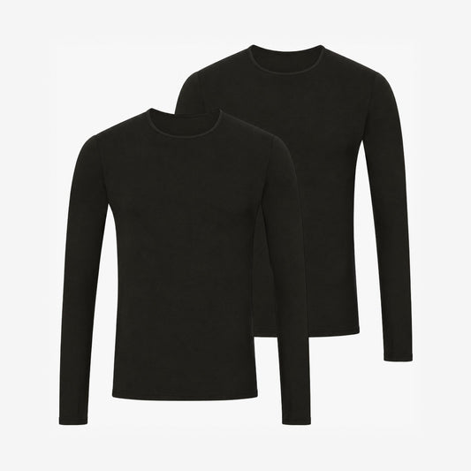 Bamboo Long Sleeve Undershirts 2-Pack for men, view 2