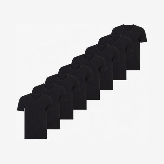 Bamboo Undershirts V-neck 8-Pack for men, view 2