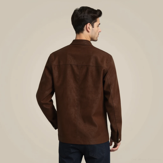 Luxe Suede-Leather Jacket for men, view 2