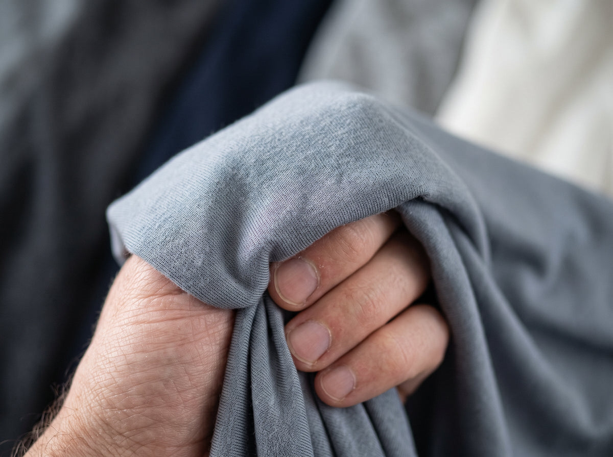 Close up of technical shirting fabric