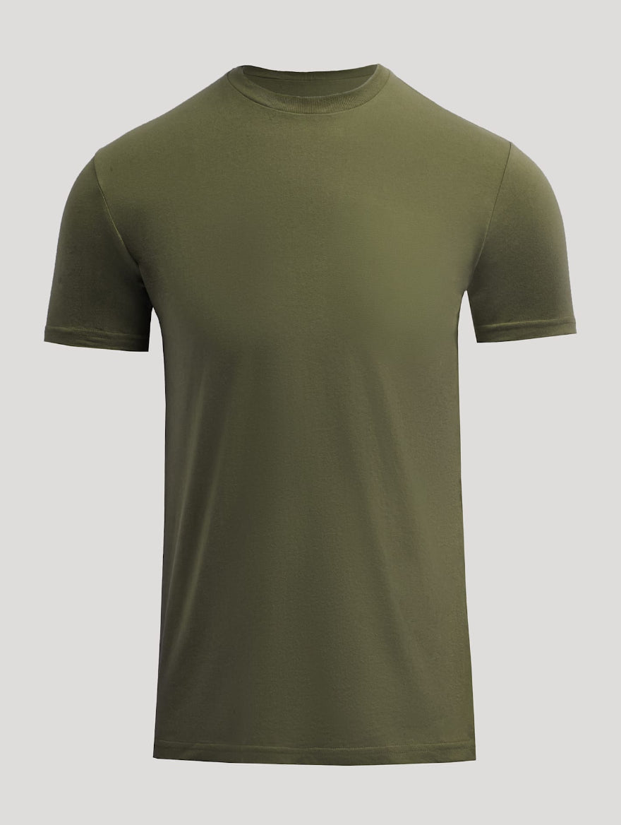 The Clean-Line Tee for men, military green