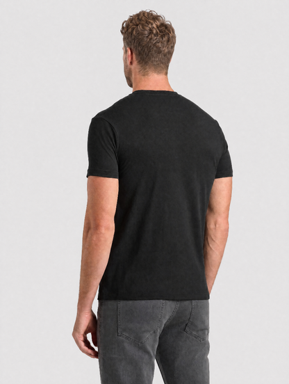 The Clean-Line Tee for men, black, back view