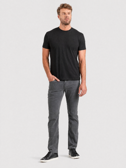 The Clean-Line Tee for men, black, full body