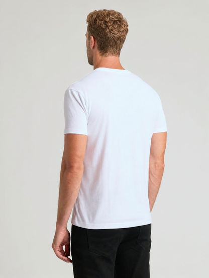 The Clean-Line Tee for men, white, back view