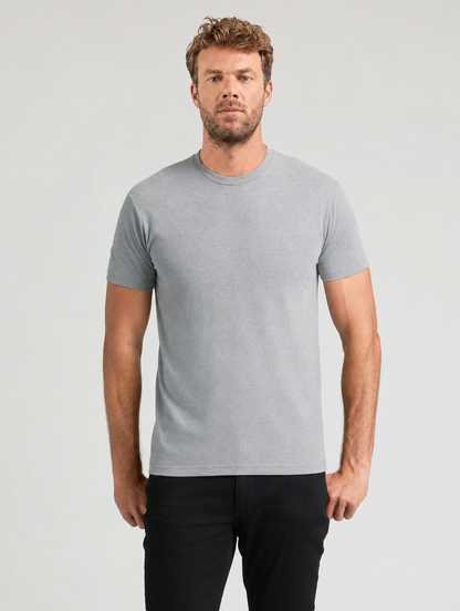 The Clean-Line Tee for men, gray, front view
