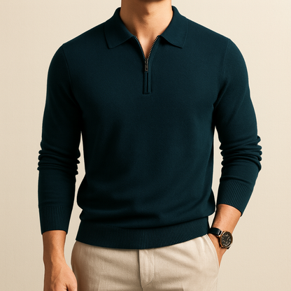 Essential Luxe Zip Sweater for men, view 2