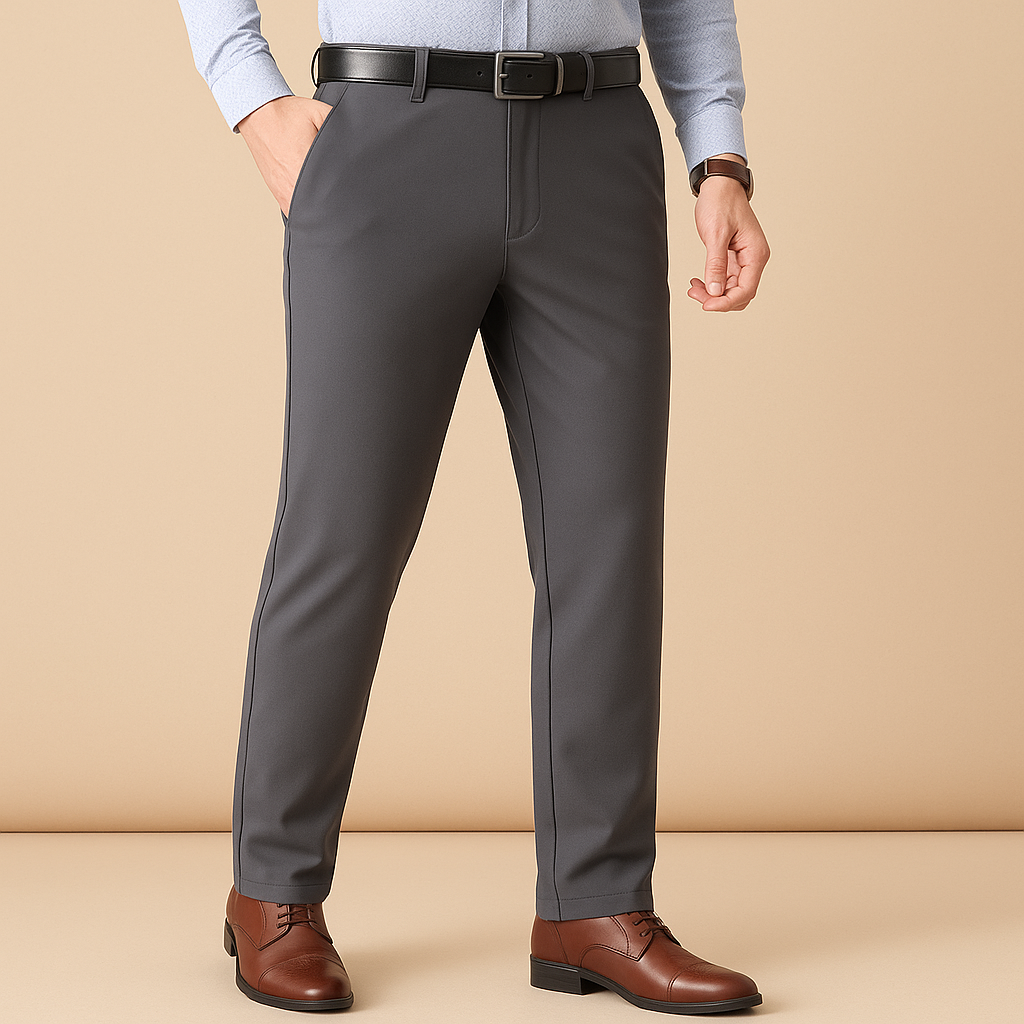 Stretchy Fit Pleated Suit Pants for men, view 4