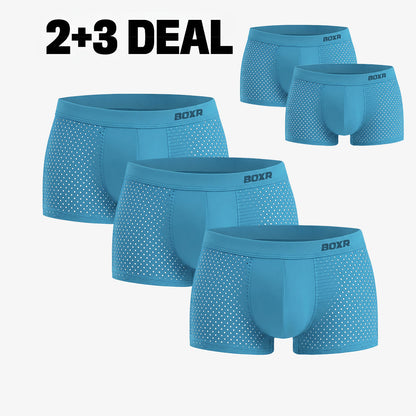 Bamboo Boxer Shorts Original Buy 2, Get 3 Free for men, blue