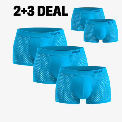 Bamboo Boxer Shorts Original Buy 2, Get 3 Free for men, blue