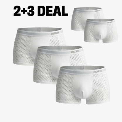 Bamboo Boxer Shorts Original Buy 2, Get 3 Free for men, white