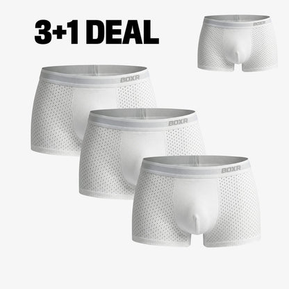 Bamboo Boxer Shorts Original Buy 3, Get 1 Free for men, white