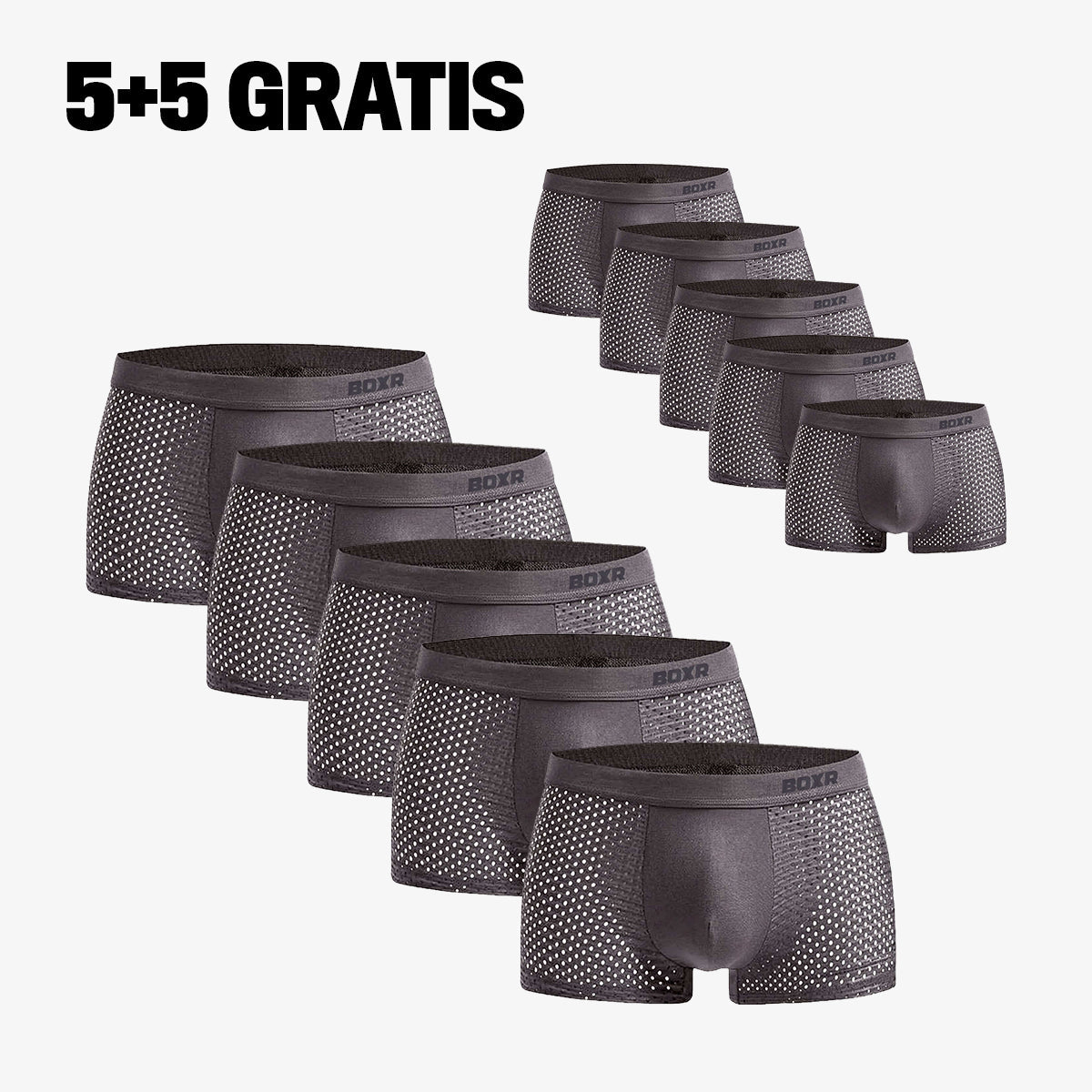 Bamboo Boxer Shorts Original Buy 5, Get 5 Free for men, view 5