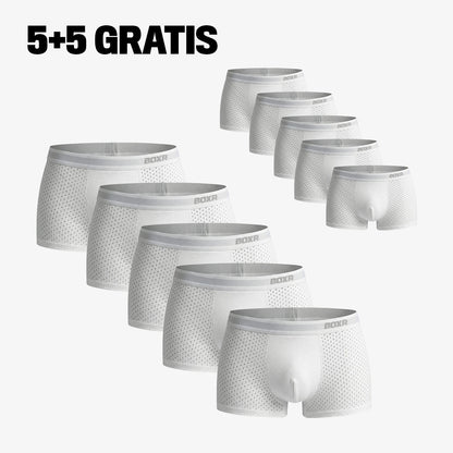 Bamboo Boxer Shorts Original Buy 5, Get 5 Free for men, white