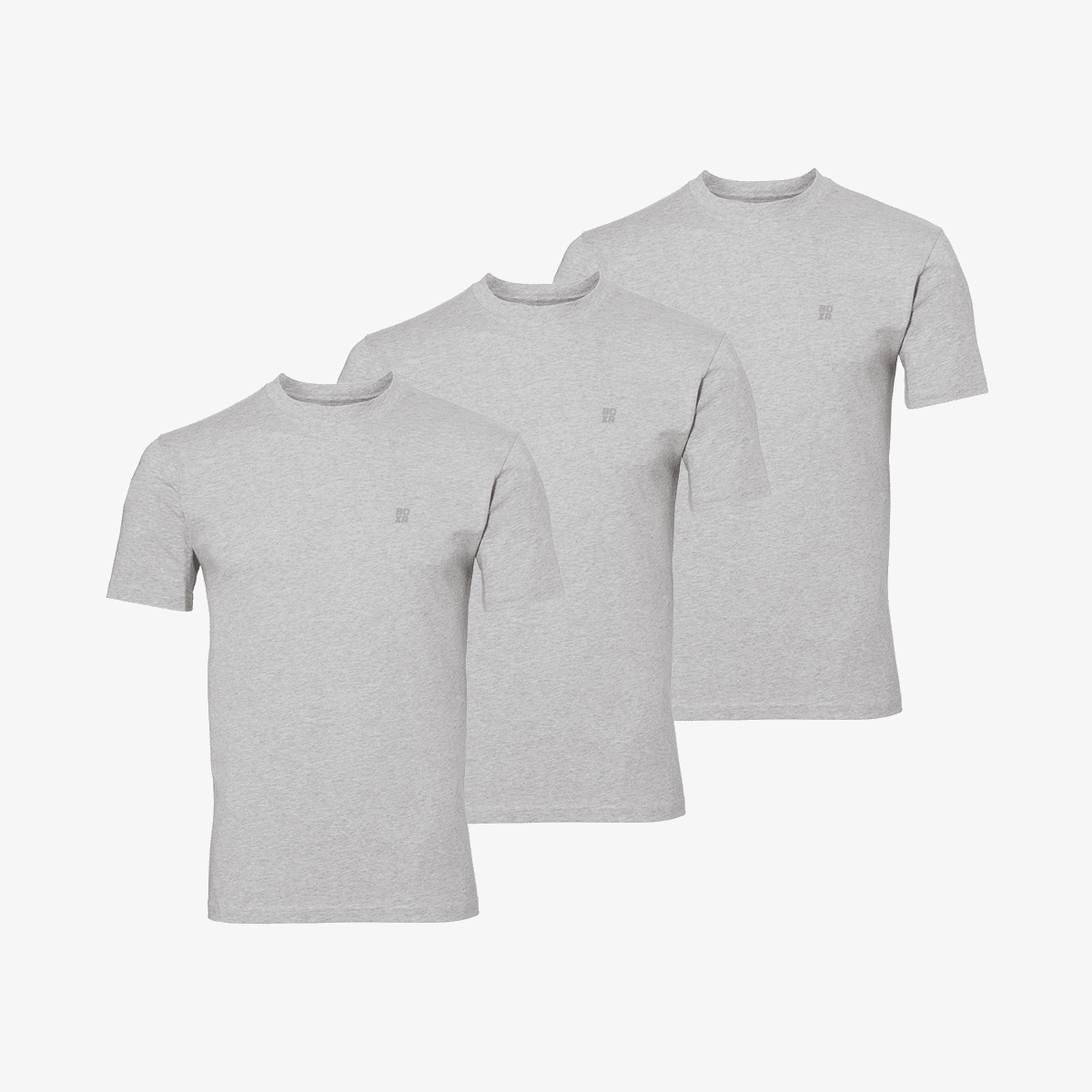 Bamboo T-Shirt (Regular Fit) 3-Pack for men, grey