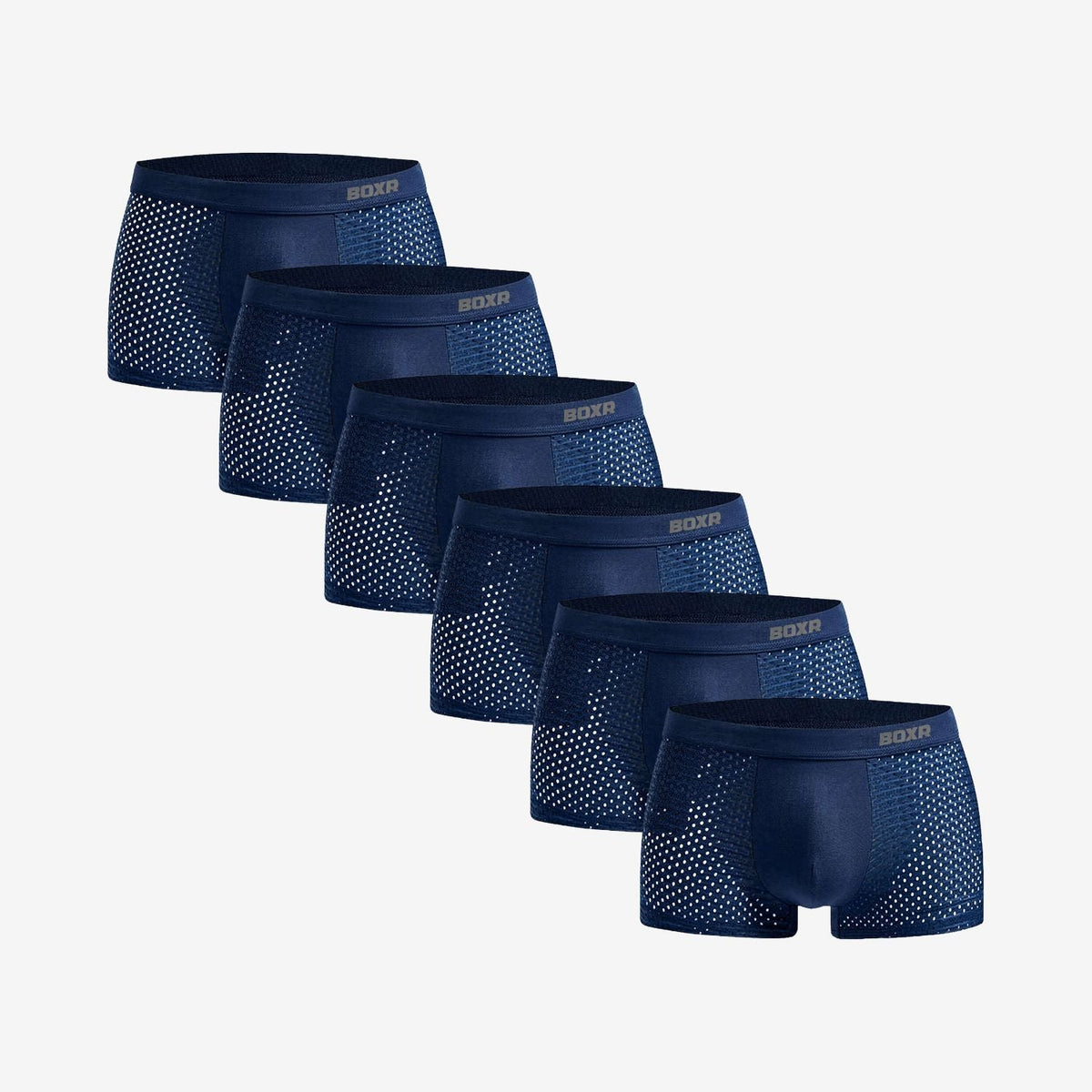 Bamboo Boxer Shorts Original 6-Pack for men, blue
