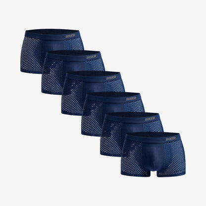 Bamboo Boxer Shorts Original 6-Pack for men, blue