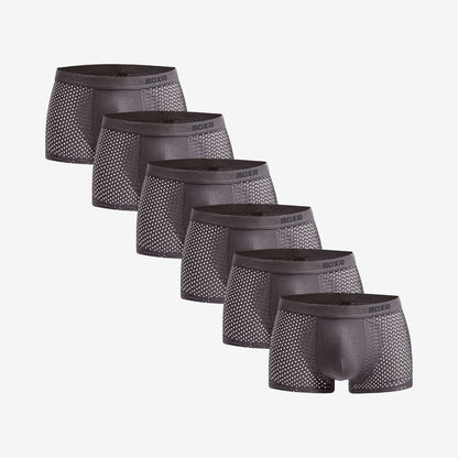 Bamboo Boxer Shorts Original 6-Pack for men, grey