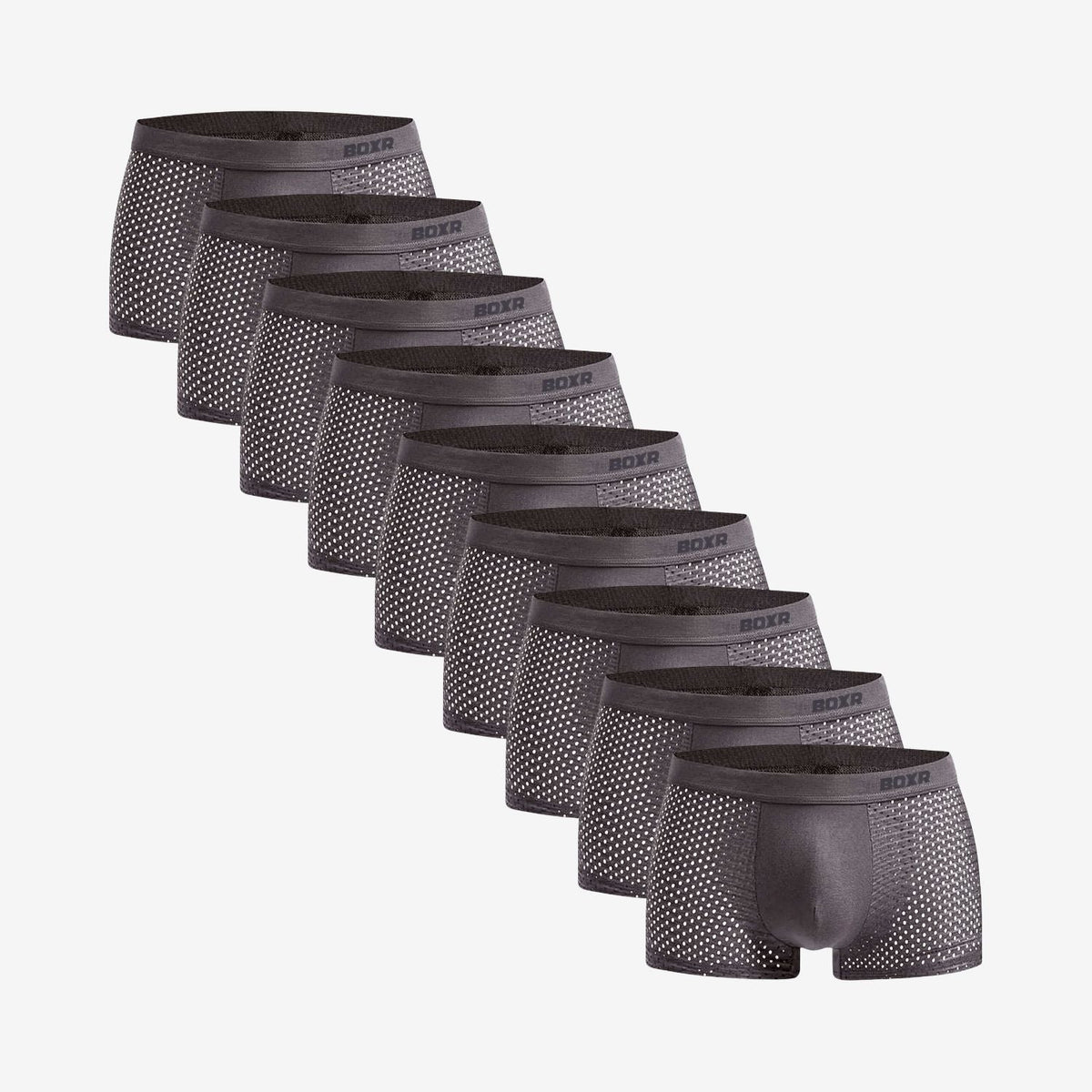 Bamboo Boxer Shorts Original 9-Pack for men, grey