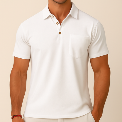 Linen Polo for men, view 1
