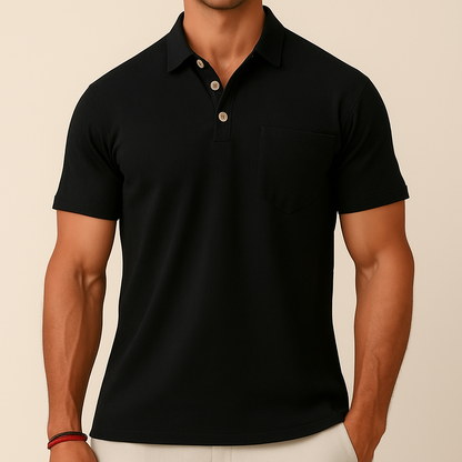 Linen Polo for men, view 3