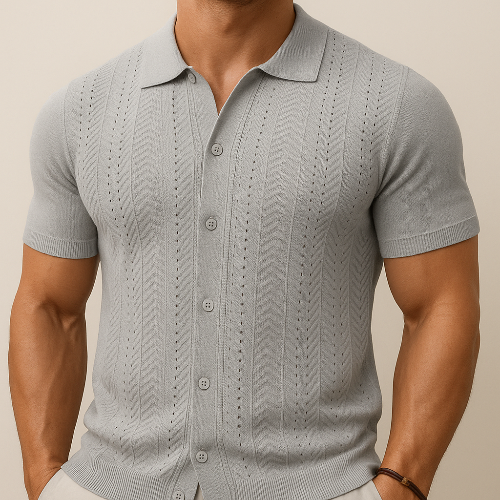 Men's Vintage Knit Summer Shirt for men, view 4