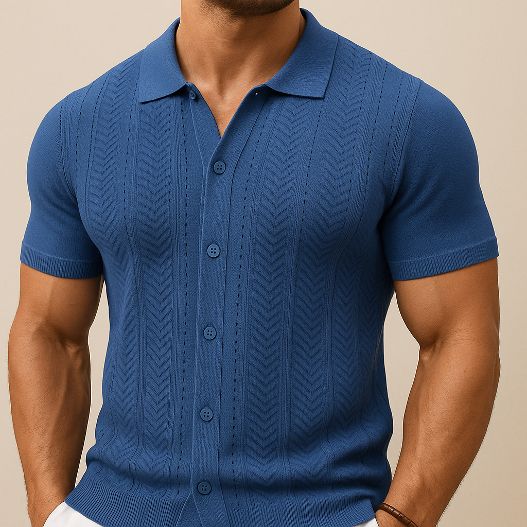 Men's Vintage Knit Summer Shirt for men, view 2
