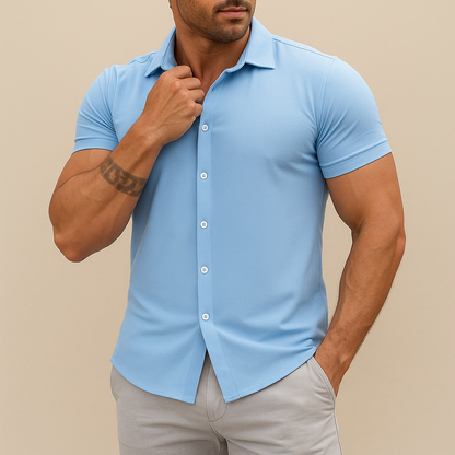 Men's Slim Fit Stretch Shirt for men, view 4