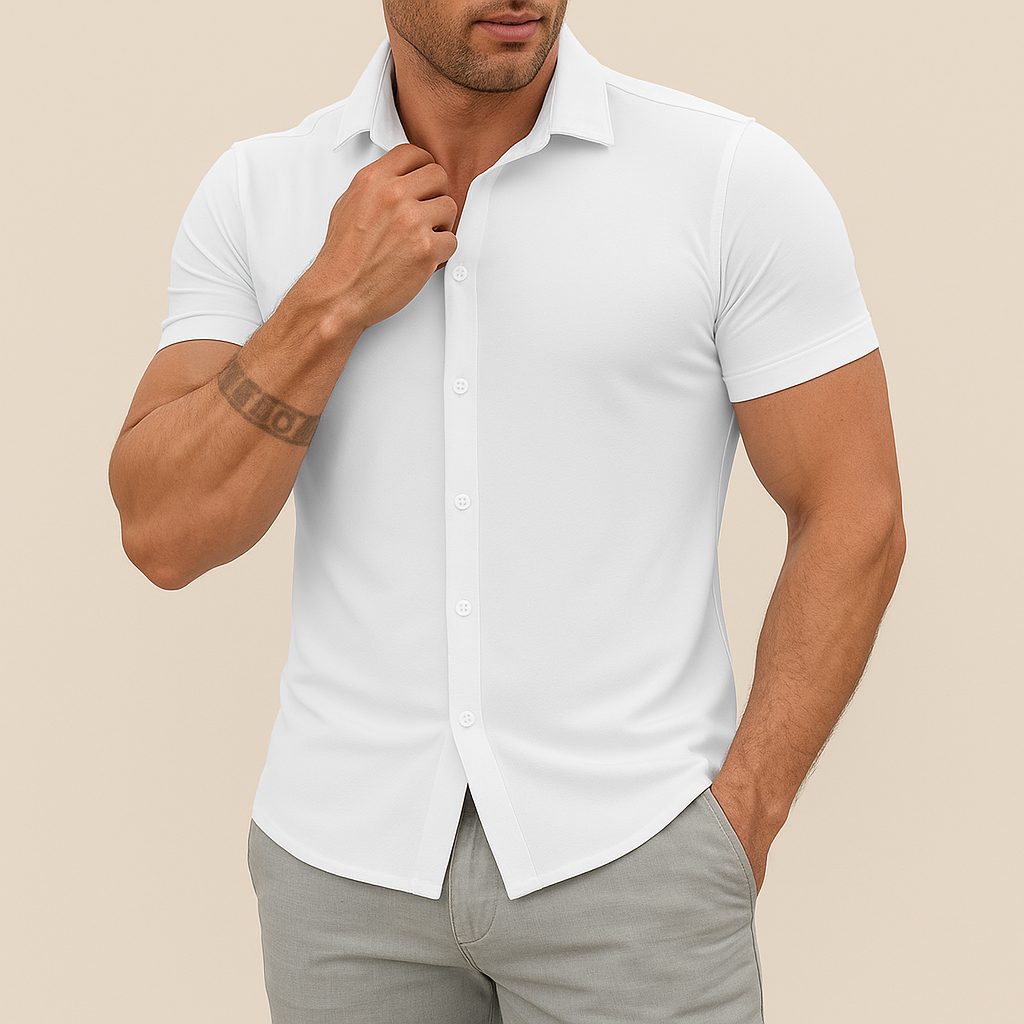 Men's Slim Fit Stretch Shirt for men, view 1