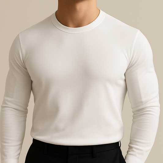 Solid Color Casual Crewneck Men for men, view 1