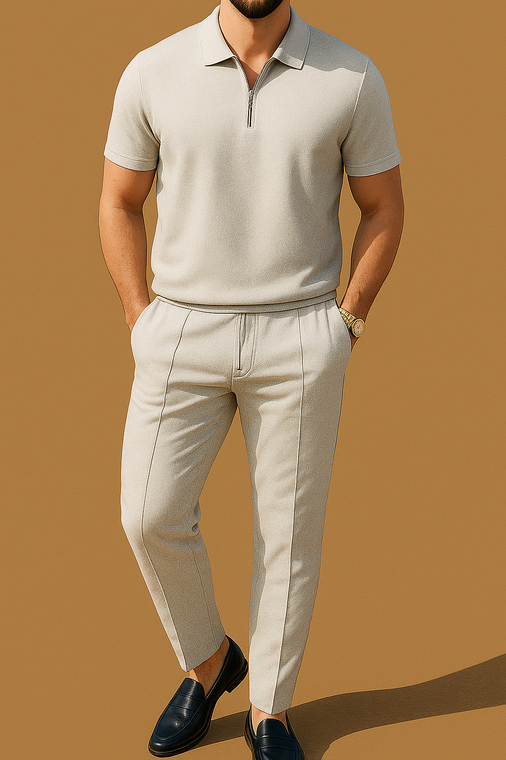 Men's Polo Shirt & Pants 2-Piece Set for men, view 4