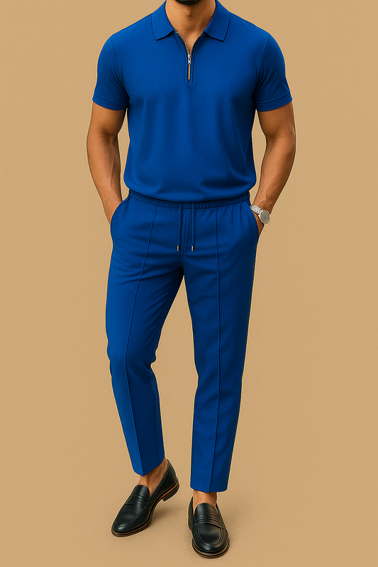 Men's Polo Shirt & Pants 2-Piece Set for men, view 2