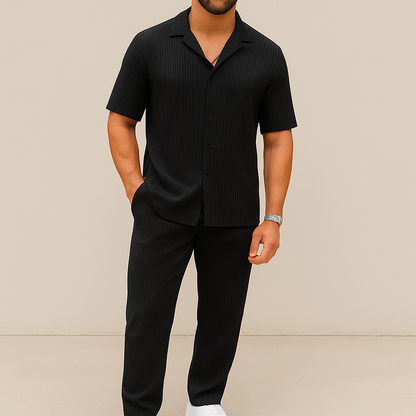 Men's Summer Casual 2-Piece Shirt & Shorts Set for men, view 1