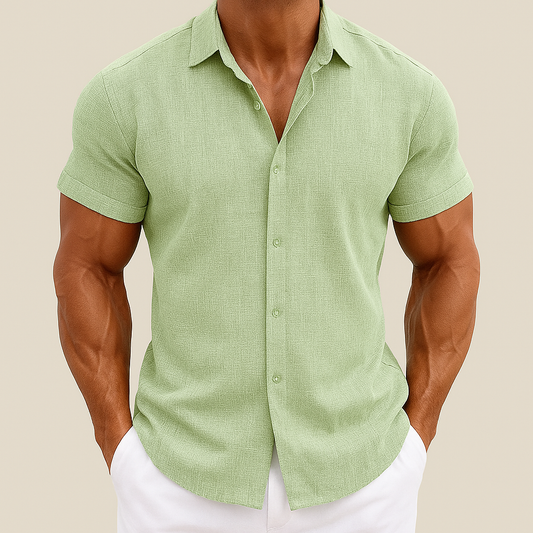 Men's Summer Cotton Linen Shirt for men, view 2