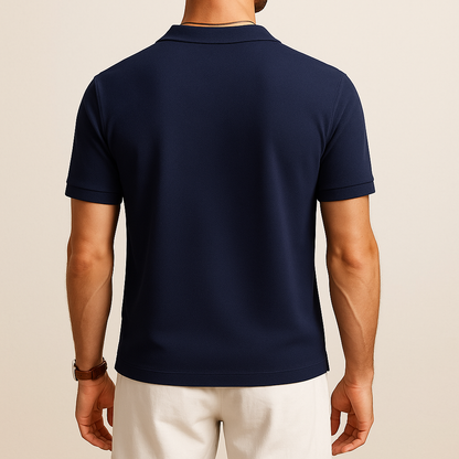 Men's Knit Button Down Polo Shirt for men, view 3