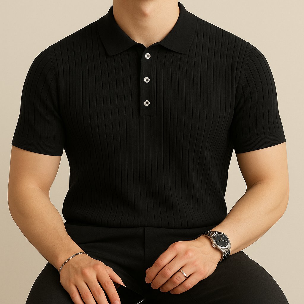 Elastic Casual Polo T-Shirt for Men for men, view 6