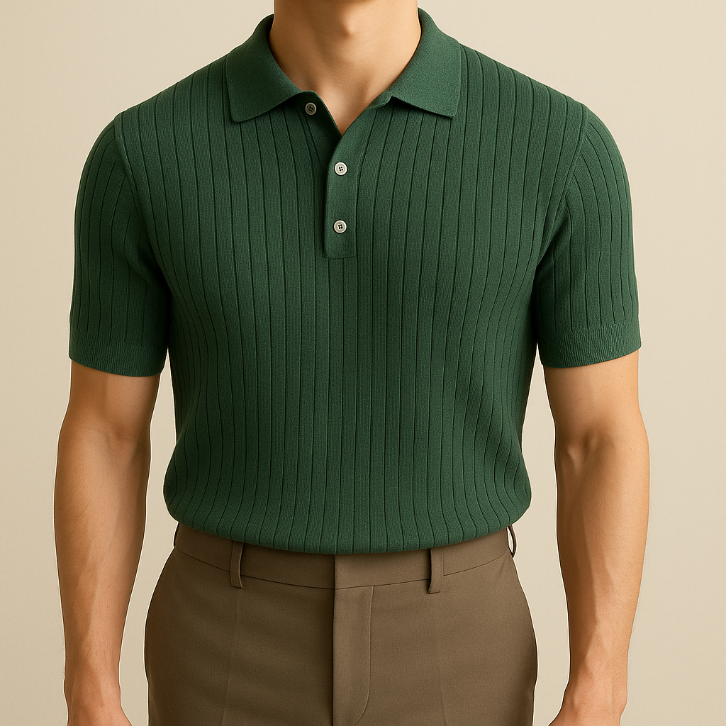 Elastic Casual Polo T-Shirt for Men for men, view 5