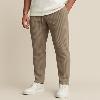 Ribbed Tube Leg Trousers for men, view 1