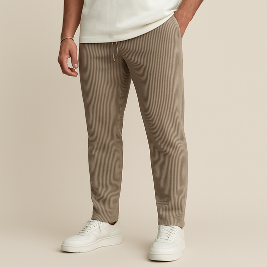 Ribbed Tube Leg Trousers for men, view 1
