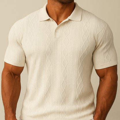 Textured Casual Polo for men, view 2