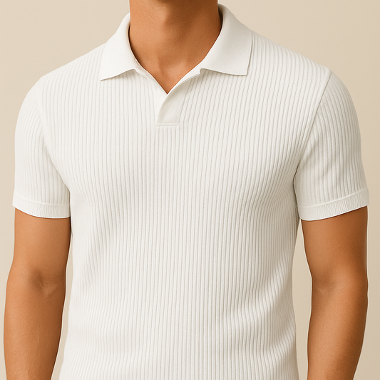 Slim Fit Knitted Polo Shirt for Men for men, view 1