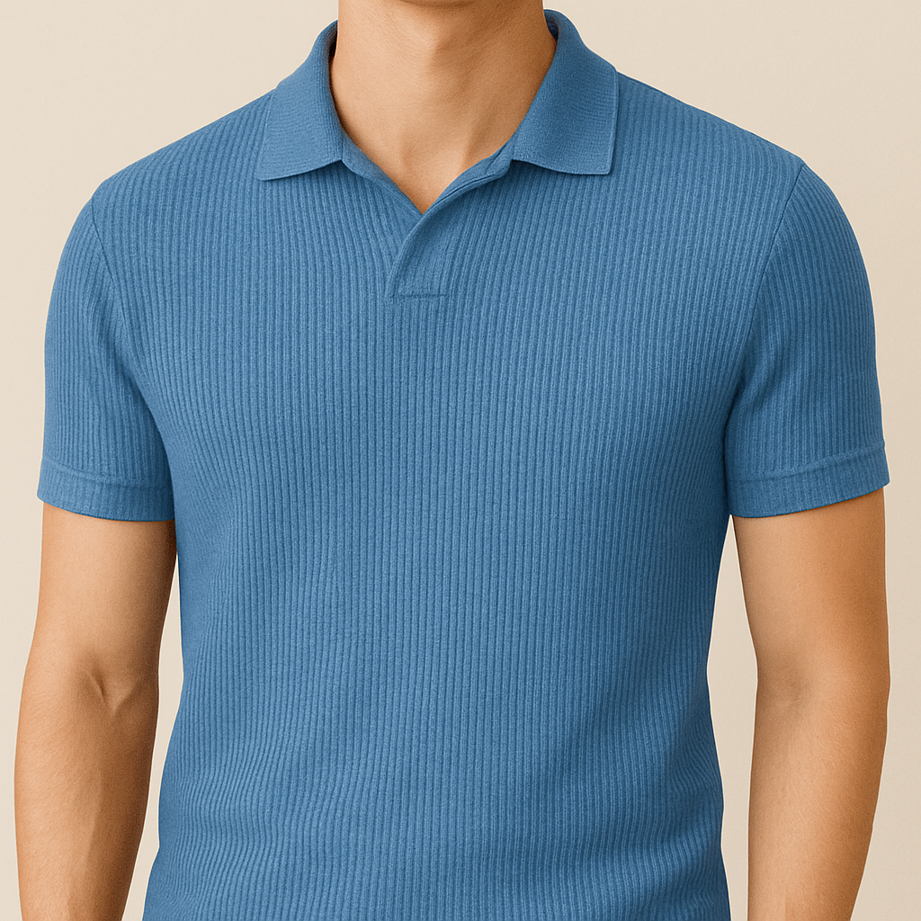 Slim Fit Knitted Polo Shirt for Men for men, view 4