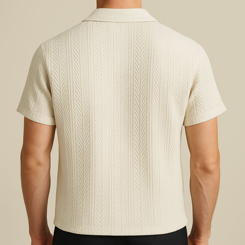 Elastic Knit Polo for men, view 3
