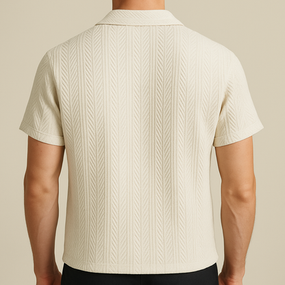 Elastic Knit Polo for men, view 3