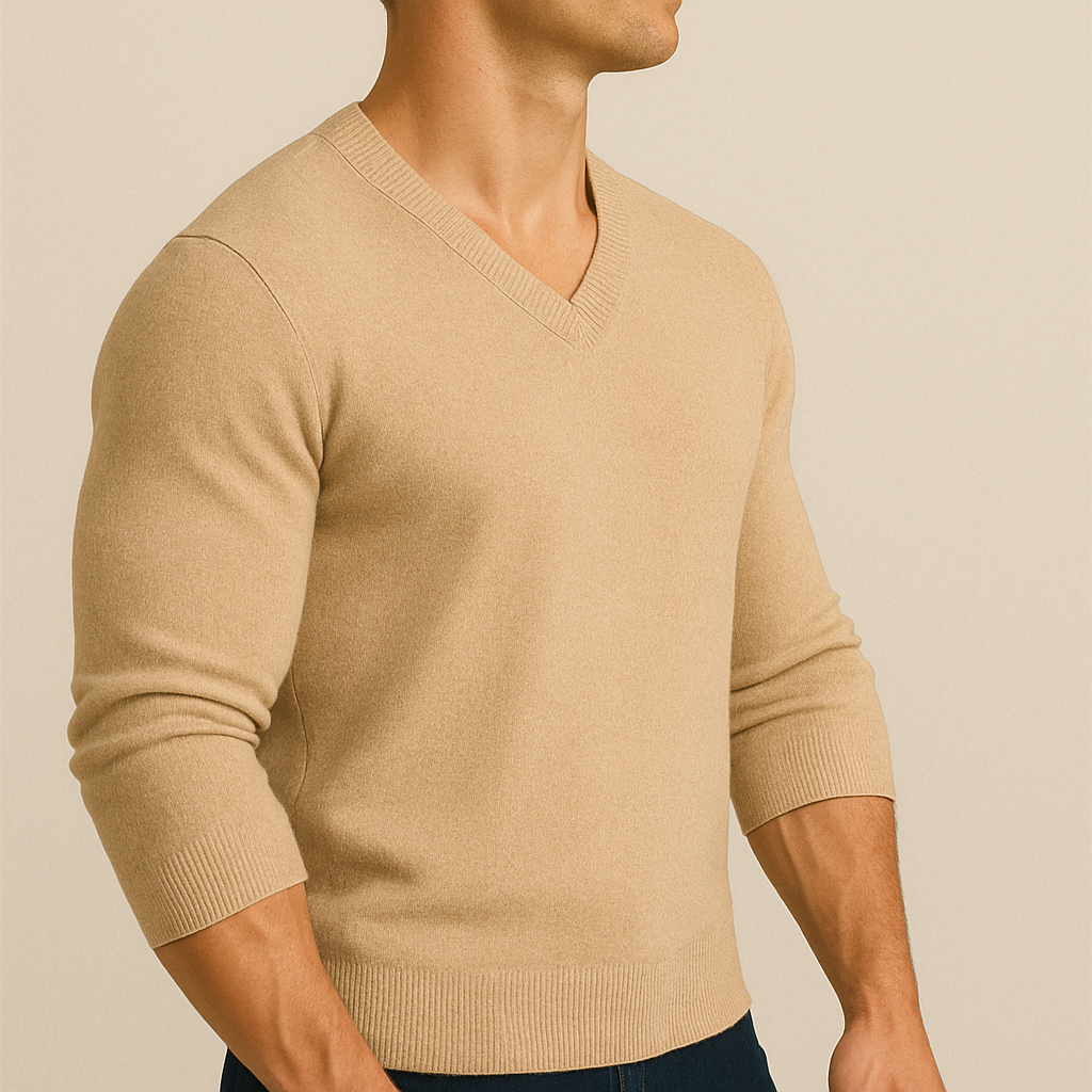 James - Soft V-Neck Sweater for Men for men, view 5