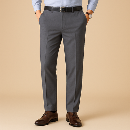 Stretchy Fit Pleated Suit Pants for men, view 3