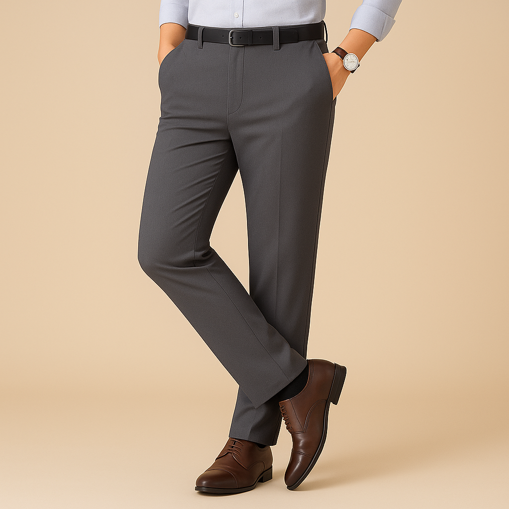 Stretchy Fit Pleated Suit Pants for men, view 2